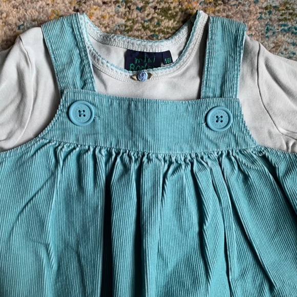 Mini Boden Adorable Blue Corduroy Jumper size 5-6! - Picture 4 of 6